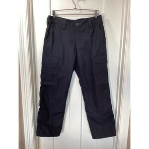 NWT Propper Women's Straight Leg Cargo Revtac Pants Utility Navy Blue SZ 8 Short
